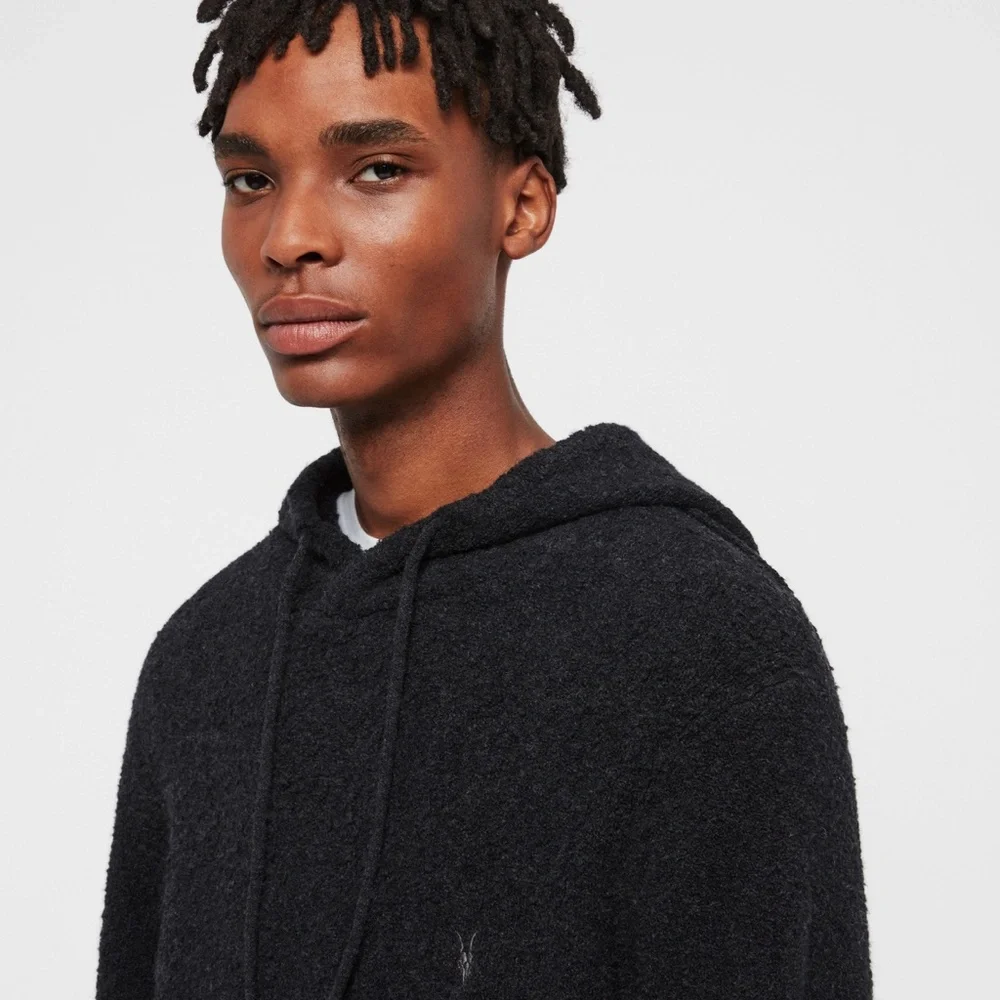 AllSaints Tolnar Boucle Yarn Hoodie - Picture 2 of 4